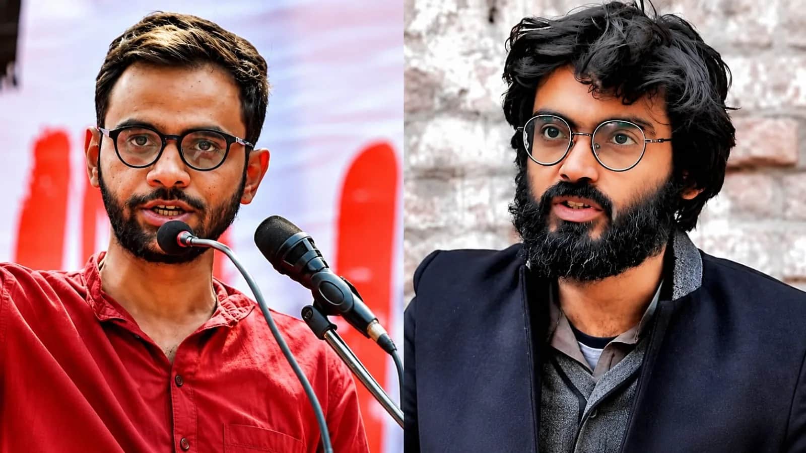 umar khalid(Left) and Sharjeel Imam(Right)
