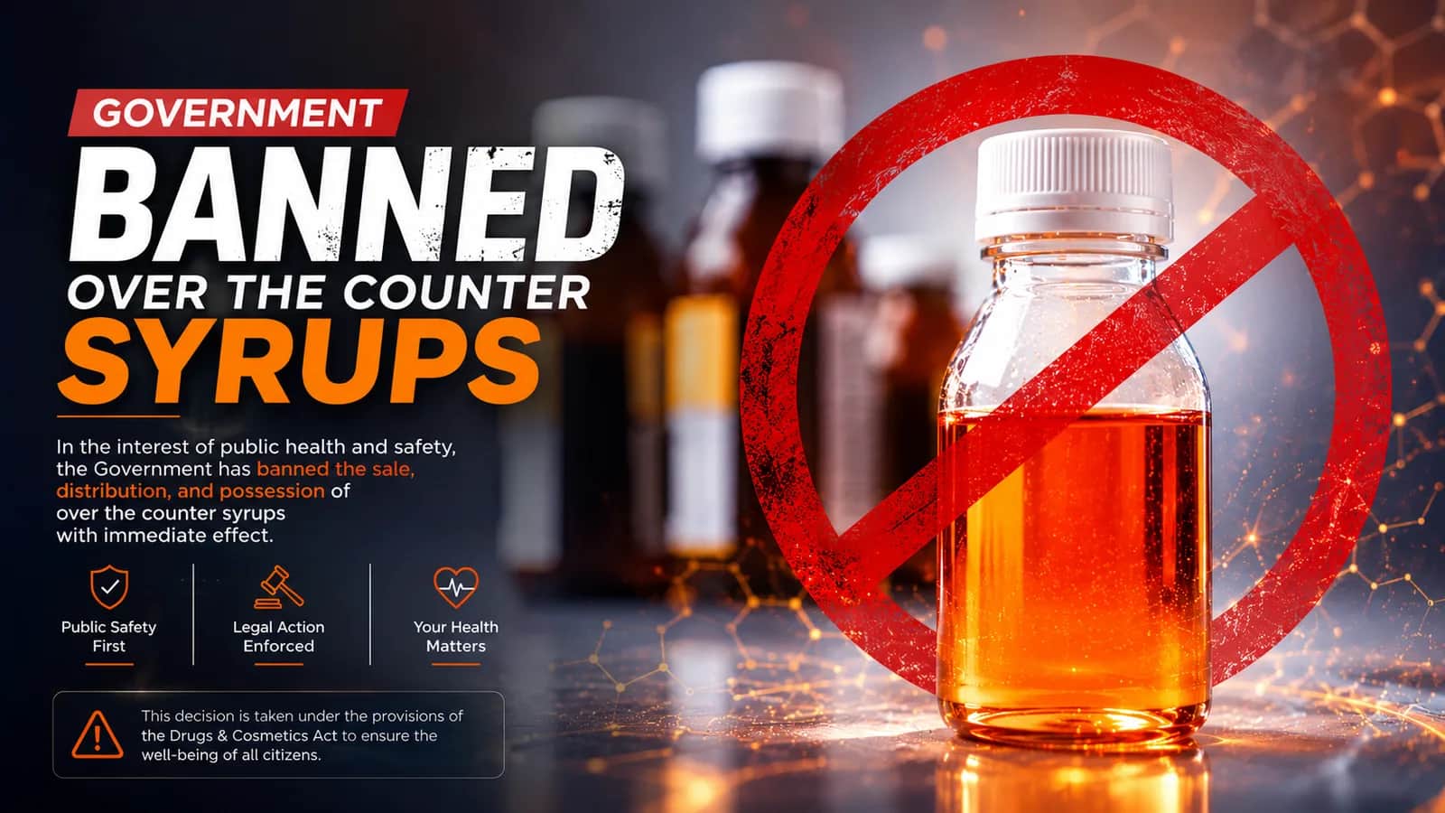 Prescription Now Mandatory for All Medicinal Syrups; OTC Sales Banned