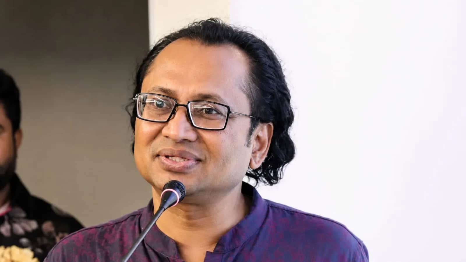 ज़ाहिद उर रहमान कार्यक्रम को संबोधित करते हुए