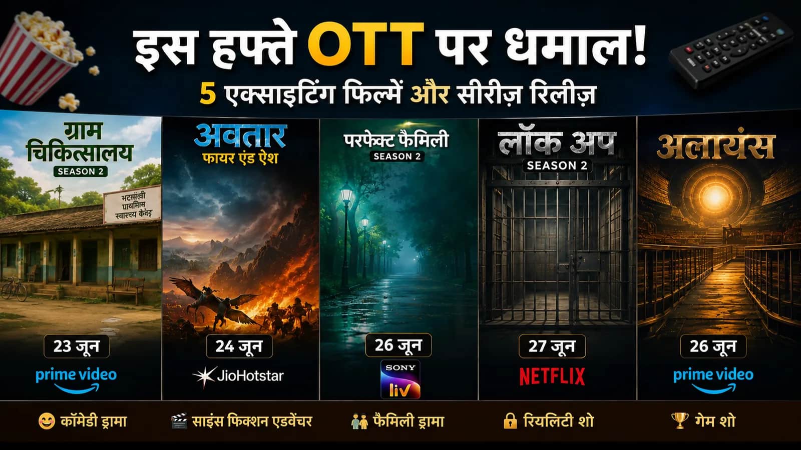 इसी हफ़्ते रिलीज़ रही हैं ये 5 एक्साइटिंग फ़िल्में/ सीरीज