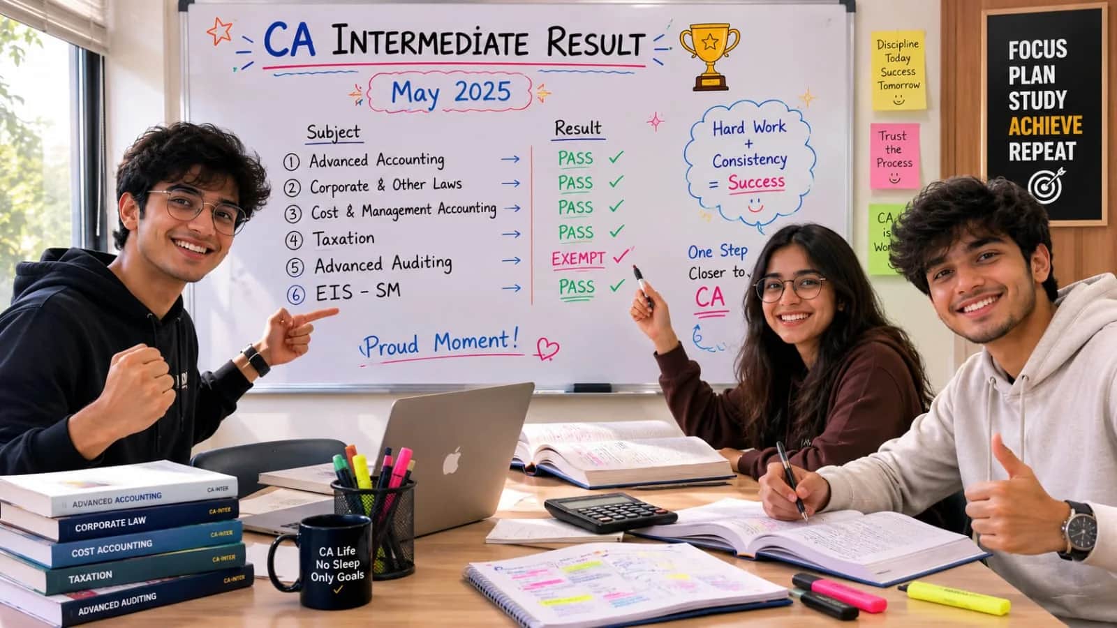 CA Intermediate Result