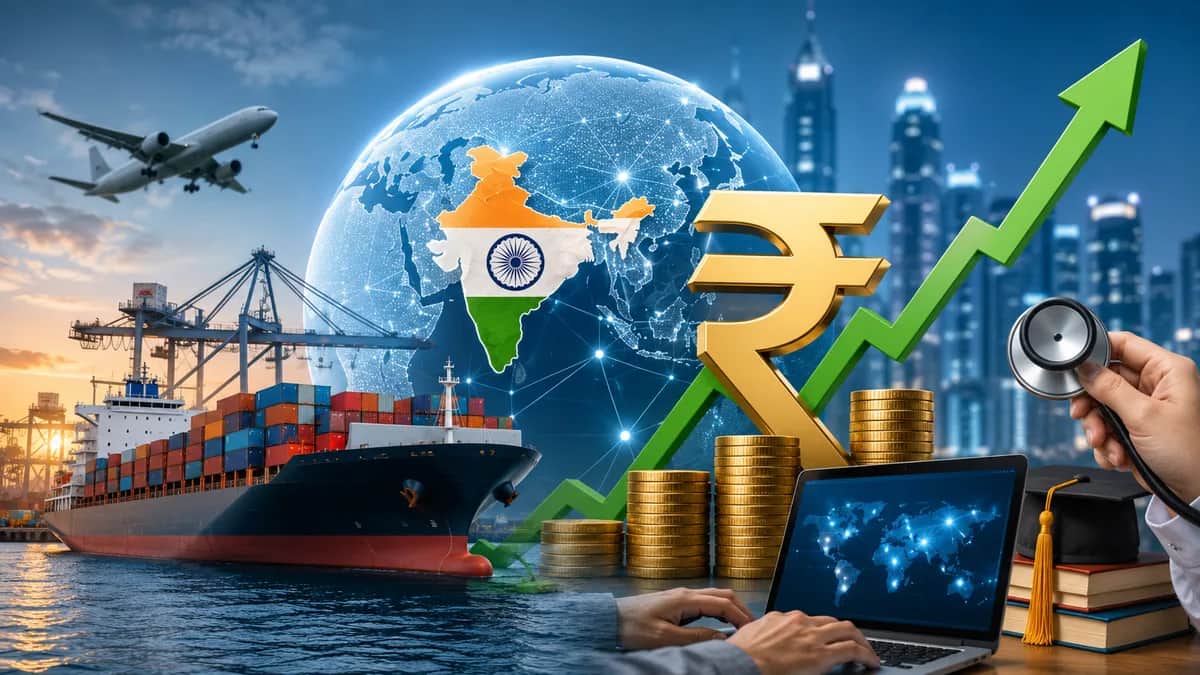 सेवा निर्यात बना सबसे बड़ा आधार