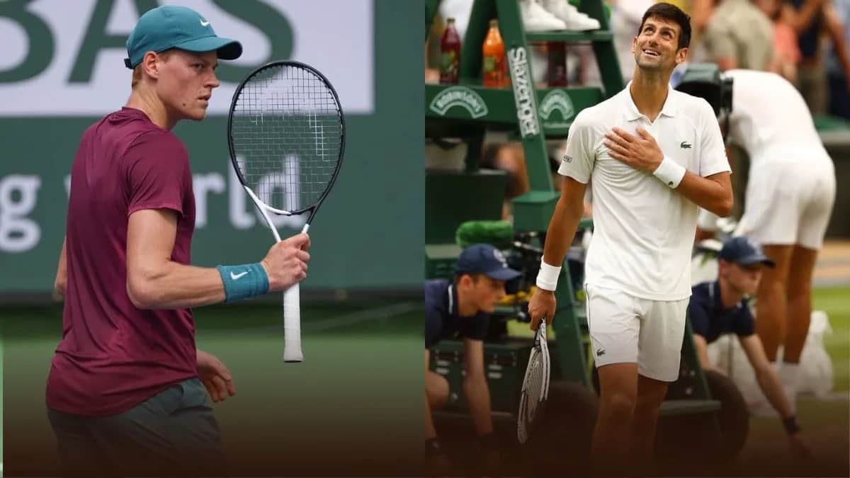 Jannik Sinner and Novak Djokovic
