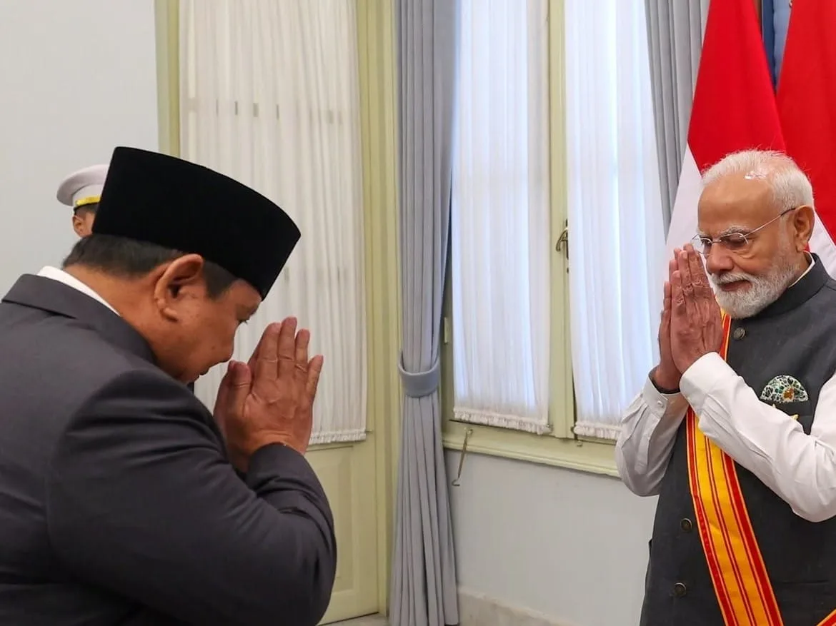 Indonesian President Prabowo Subianto and Prime Minister Modi