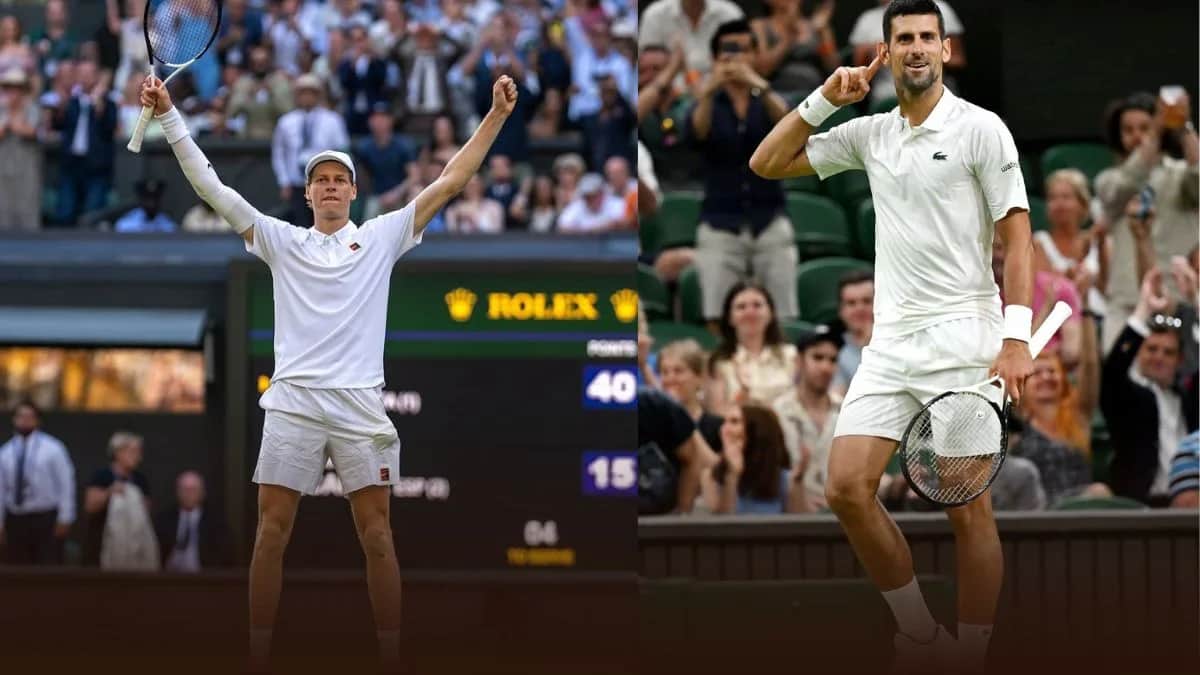 Novak Djokovic and Jannik Sinner