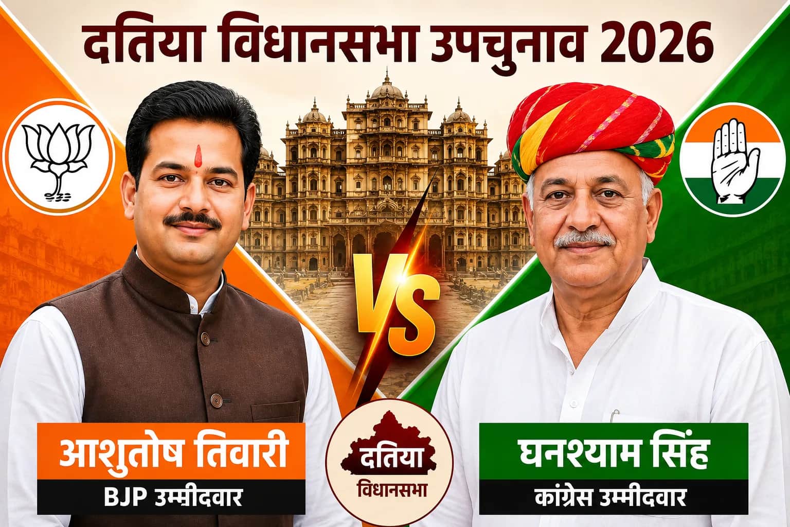 दतिया उपचुनाव: कांग्रेस ने घनश्याम सिंह को बनाया उम्मीदवार, भाजपा की मुश्किलें बढ़ीं