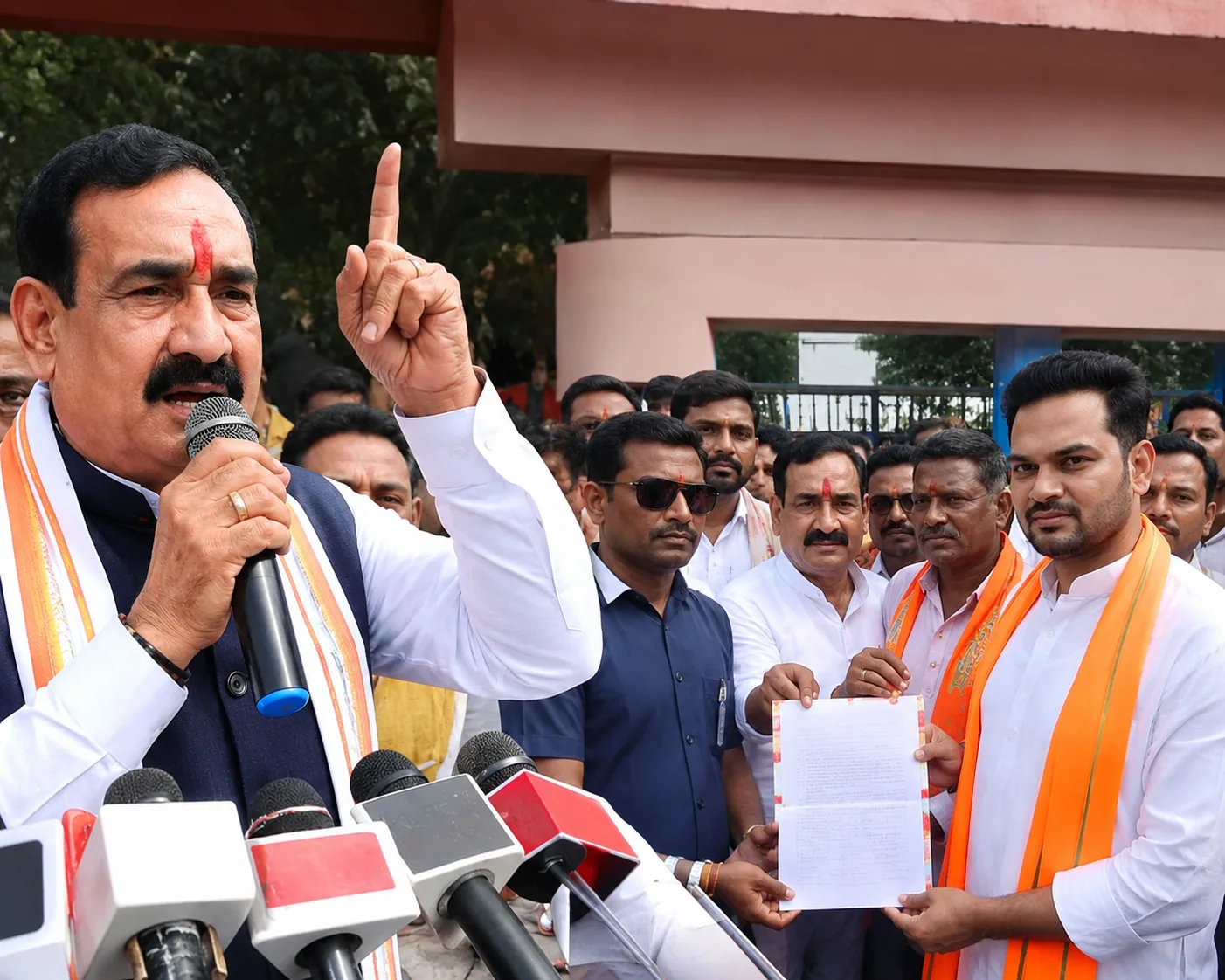 Datia Byelection 2026: 'एक-एक घर जाउंगा...'आशुतोष तिवारी के नामांकन में पहुंचे नरोत्तम मिश्रा भावुक होकर क्या-क्या बोले?
