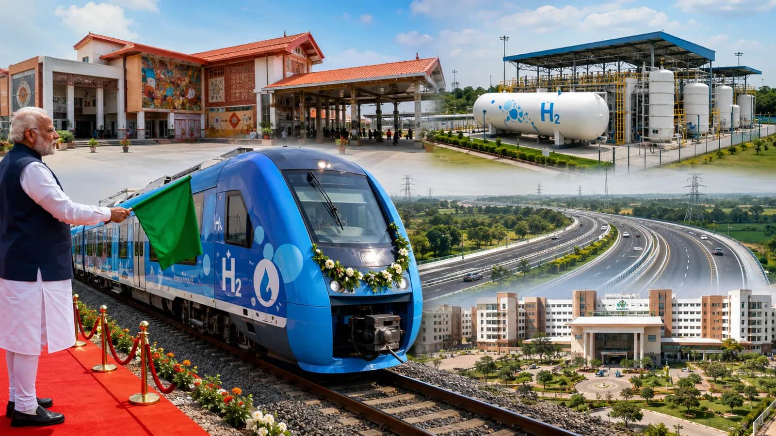 Hydrogen-powered train