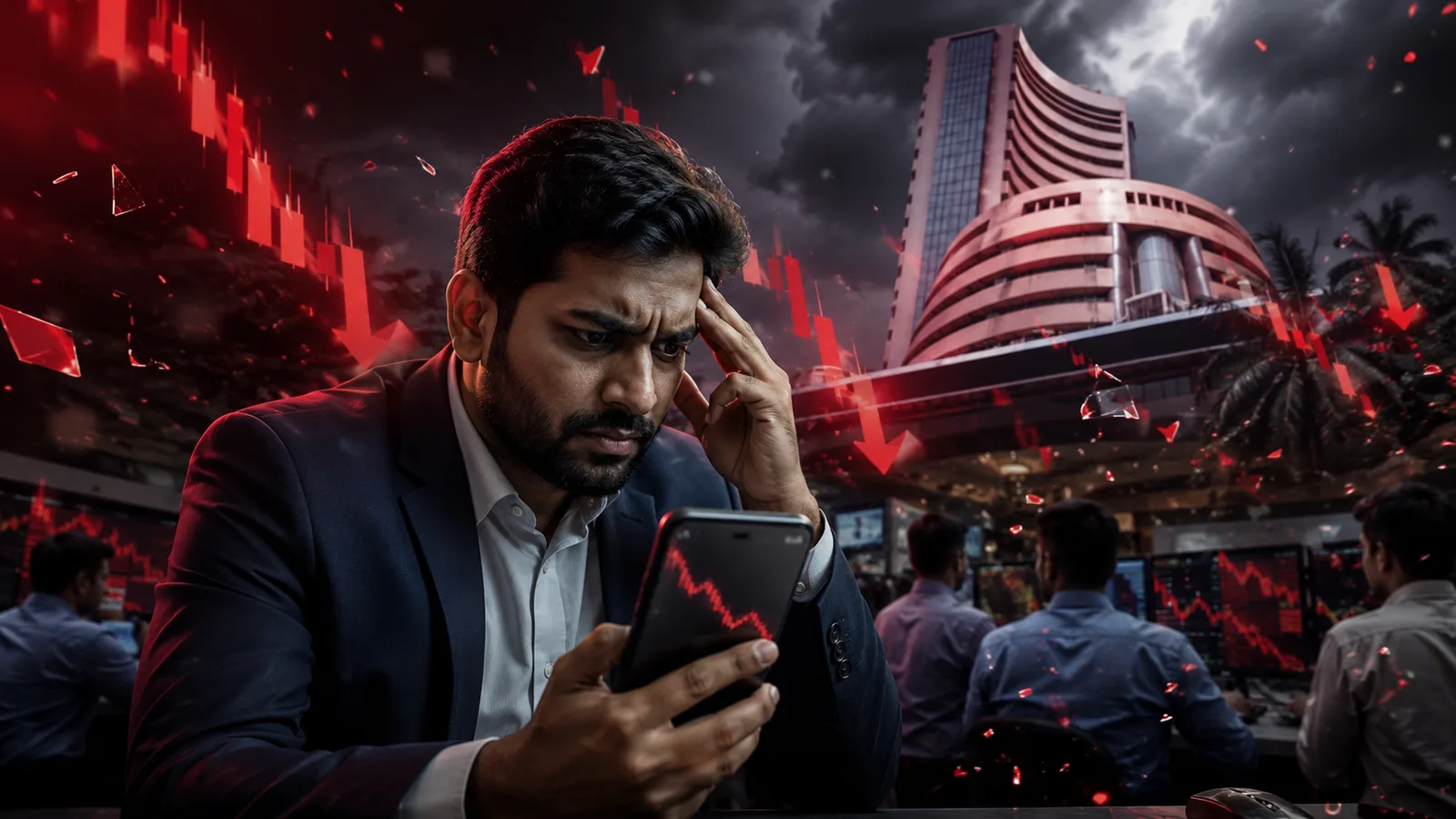 सेंसेक्स 600 अंक से ज़्यादा टूटा, निफ़्टी 24,050 के नीचे फिसला; बाजार पर क्यों बढ़ा दबाव?
