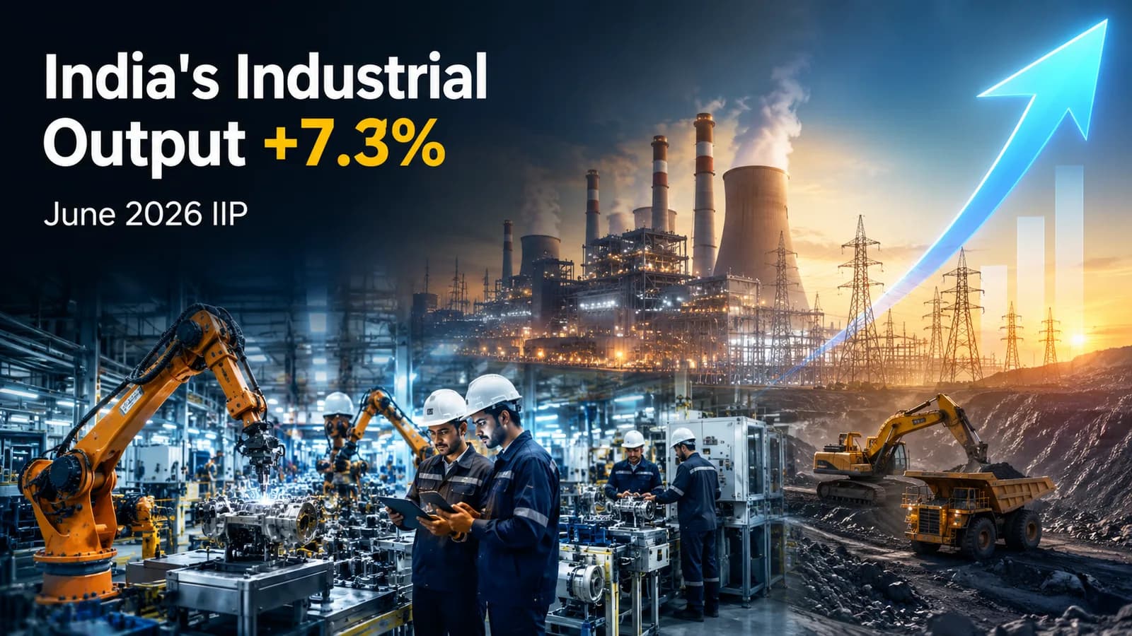 जून 2026 में औद्योगिक उत्पादन ने पकड़ी रफ्तार, IIP ग्रोथ 7.3% पहुंची