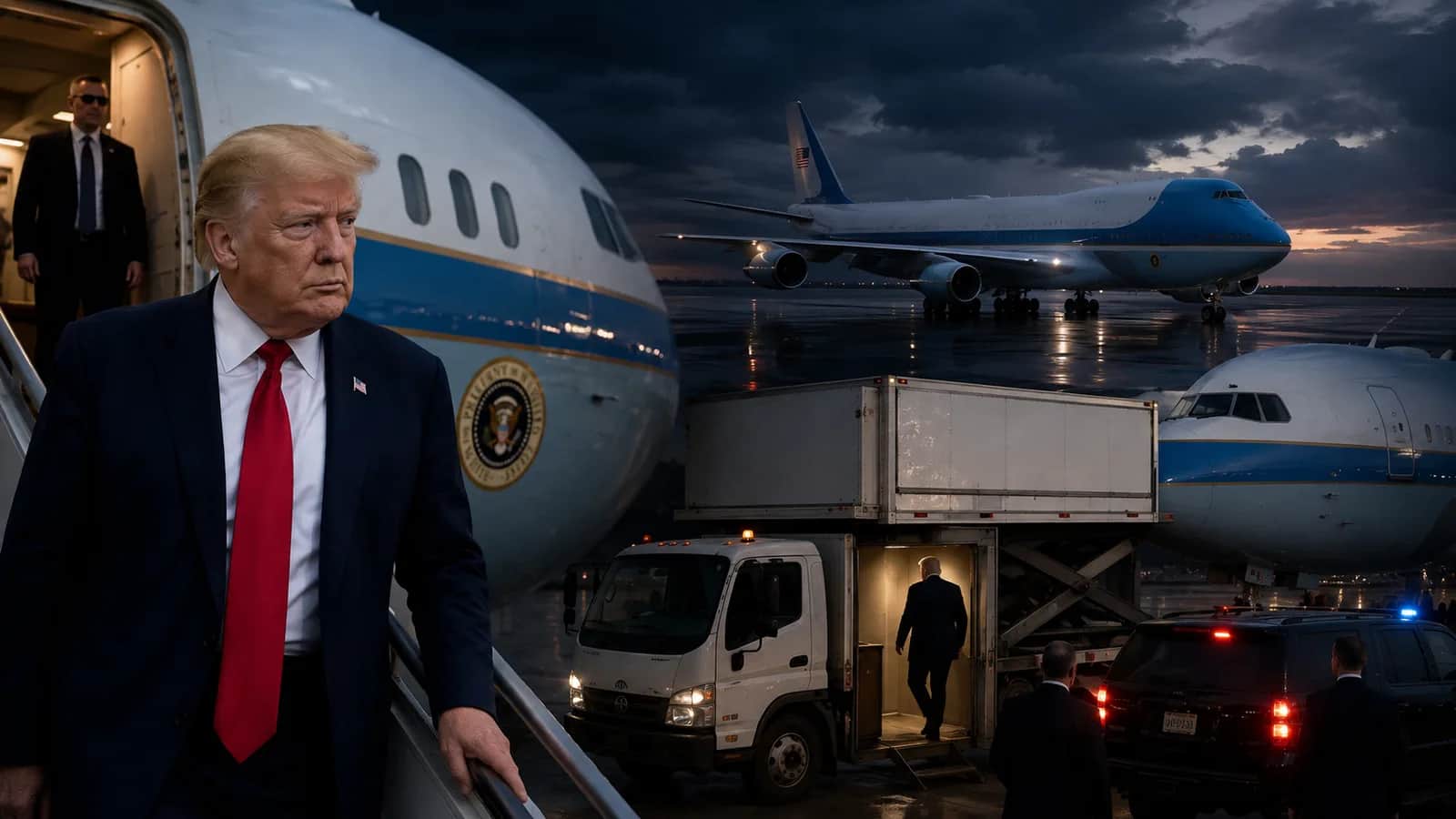 Trump secret exit