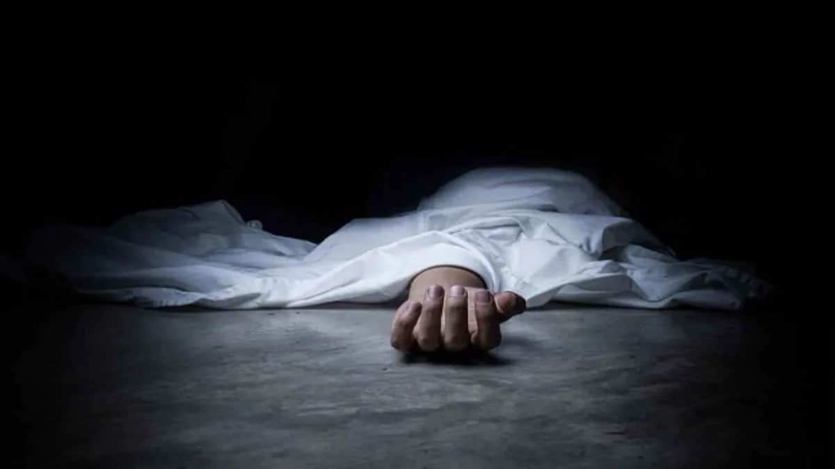 Covered dead body