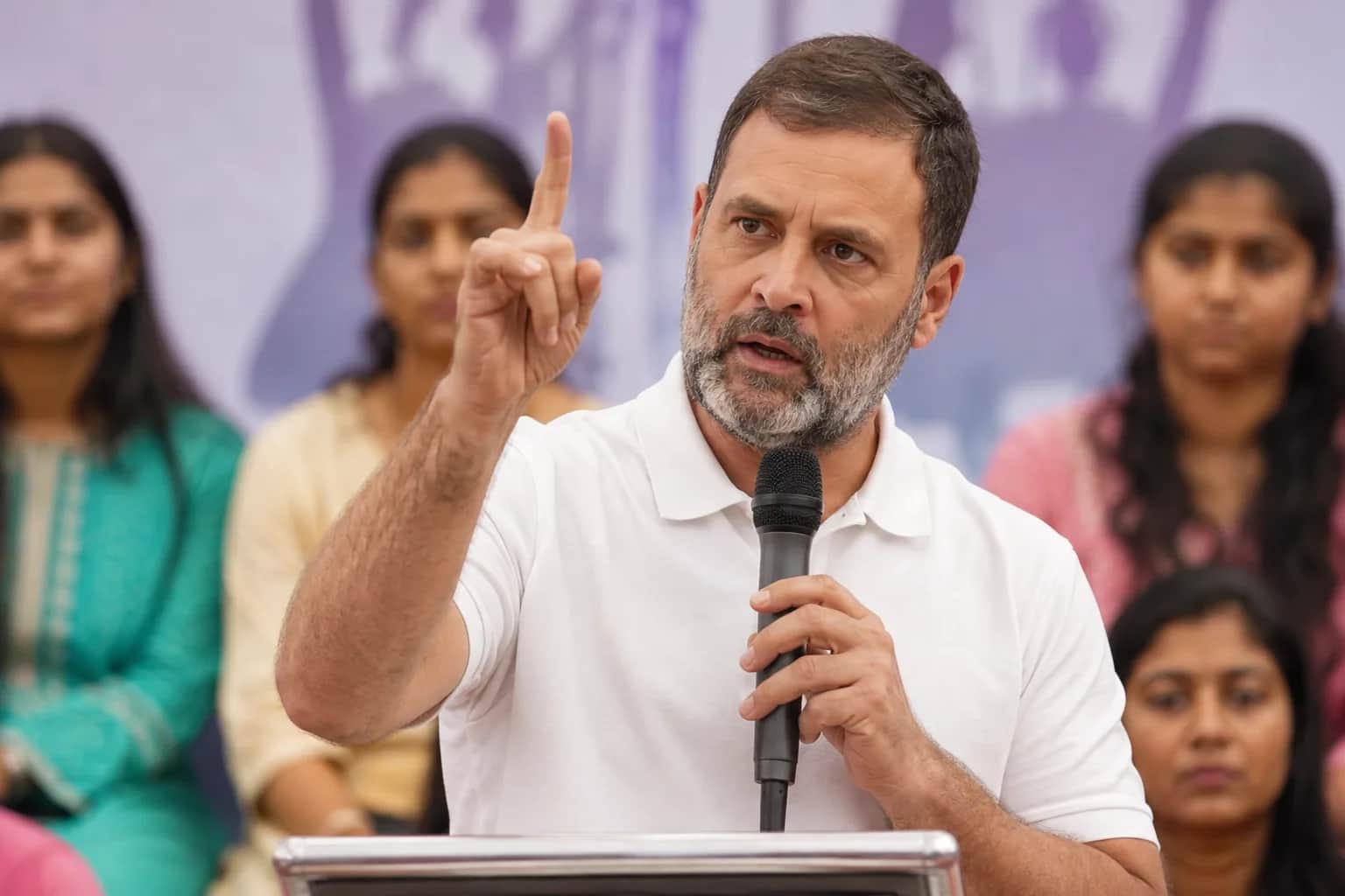 Rahul Gandhi speaking