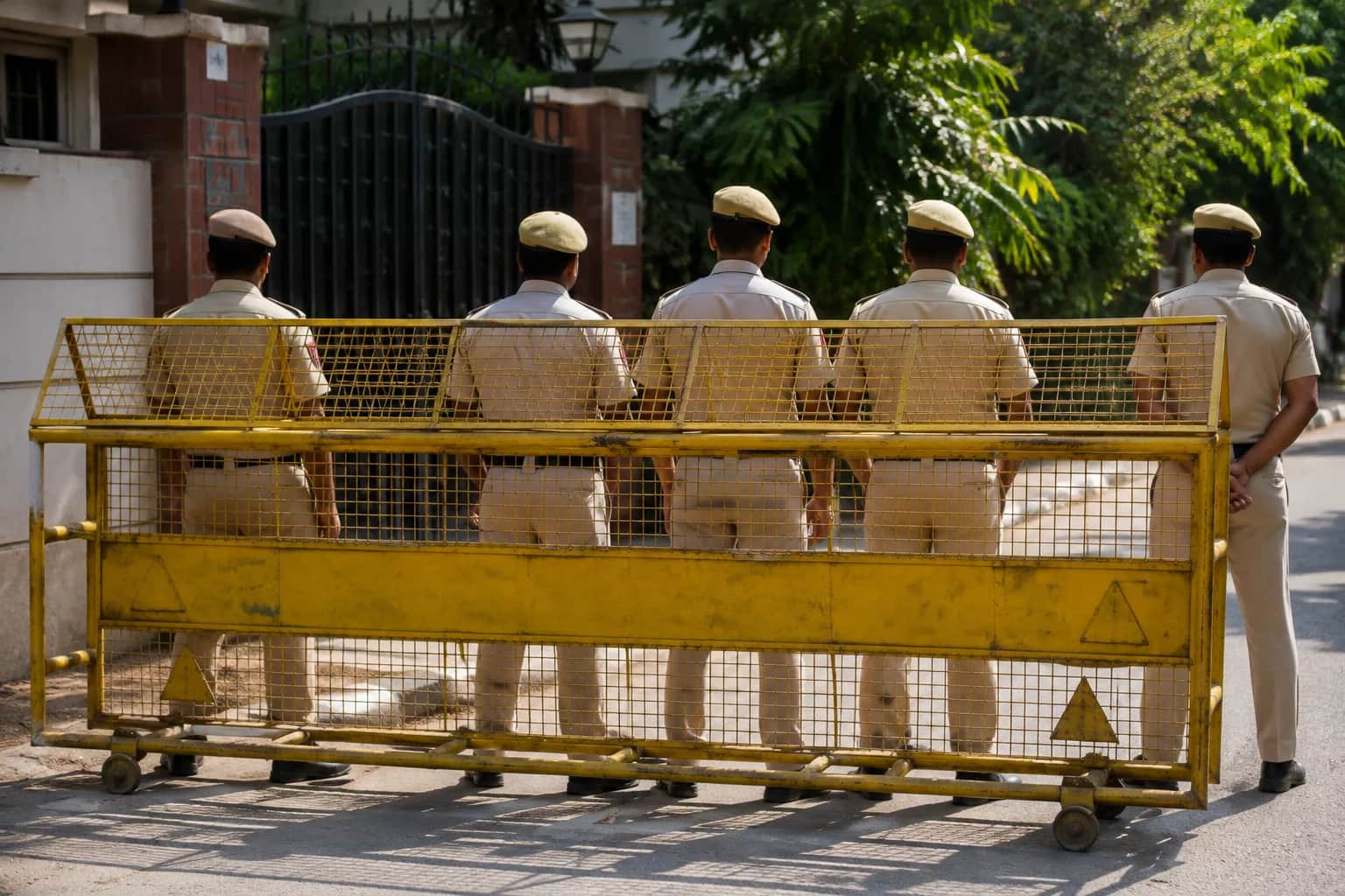 Police outside home