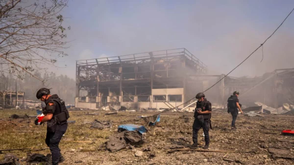 Russian Drone Strike Hits Kyiv-Area Ammo Depot