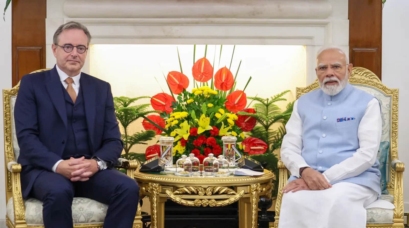 Modi, De Wever bilateral meeting