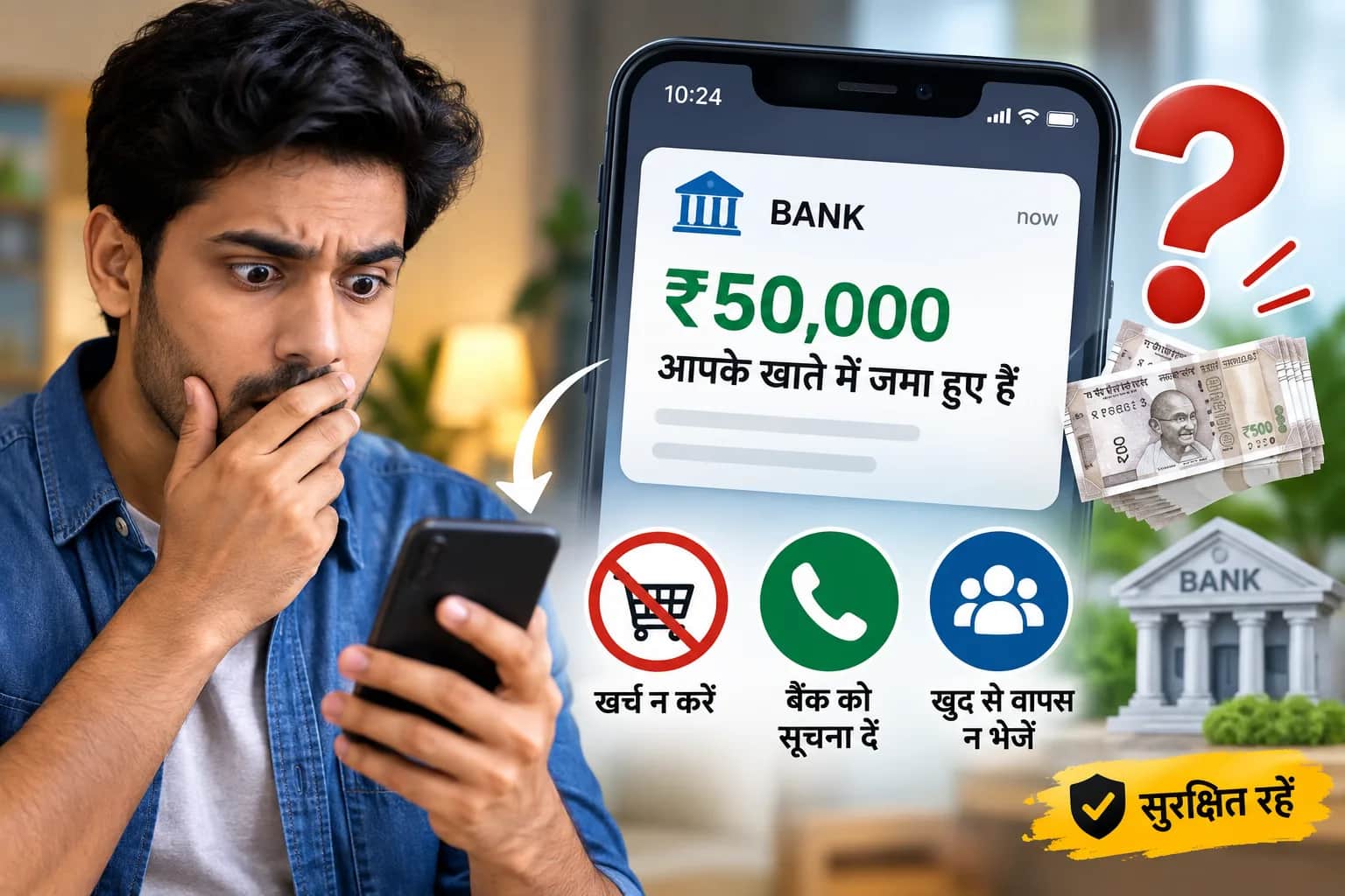 खाते में अचानक आ जाए किसी अनजान व्यक्ति का पैसा, तो क्या करें? ख़र्च कर दिया तो क्या होगा?