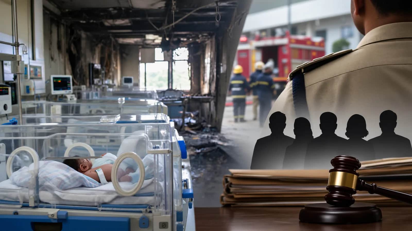 Hospital fire suspension