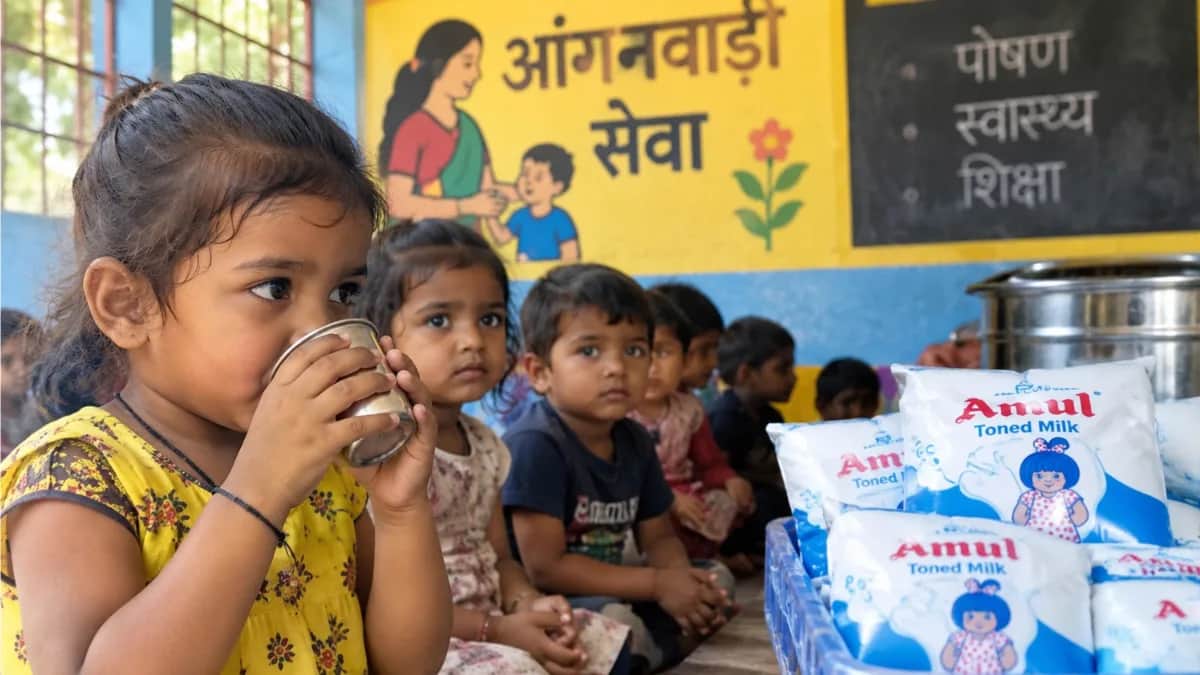 5,500 Milk Pouches Needed Daily at Anganwadis