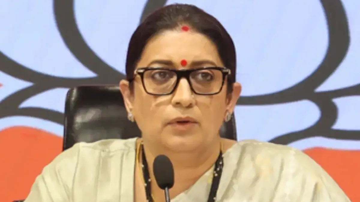 Irani questions Congress’ stand on voter rolls and EC